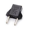US to EU Adapter Compact Safe ABS Black Power Plug Converter