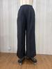 2026 Women's European American Spring/Autumn Casual Loose Pants with Pockets, Elastic Waist, Solid Color