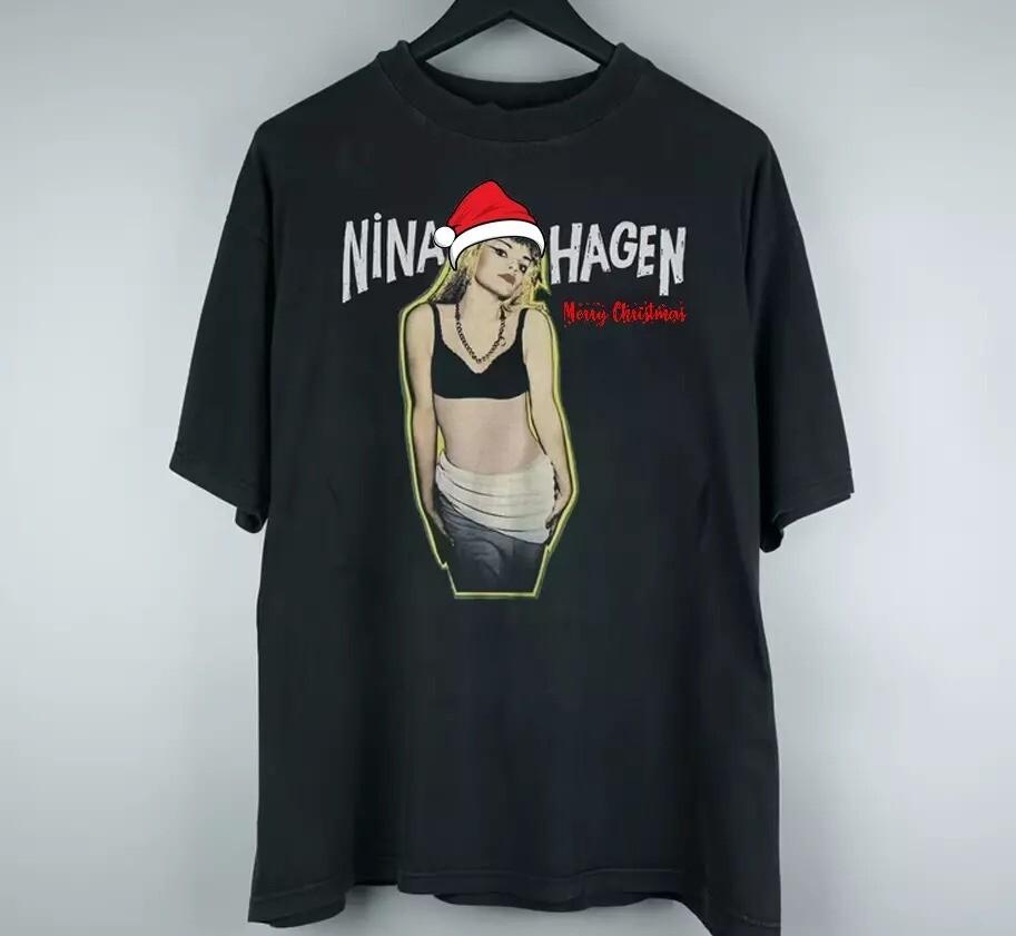 

Nina Hagen CHRISTMAS shirt black T-shirt Unisex All sizes S to 5Xl Unisex T-Shirt S