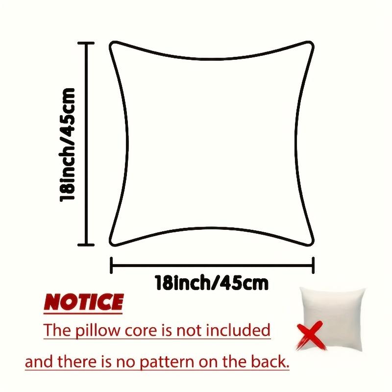 Set of 4 Holiday Christmas Pillow Covers, Featuring Gingerbread Men, Snowmen, And Santa Claus Designs, Perfect for Decorating Sofas And Bedrooms