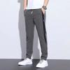 Men's Summer Casual Pants Thin Straight Color Matching Personalized Trend Ice Pants