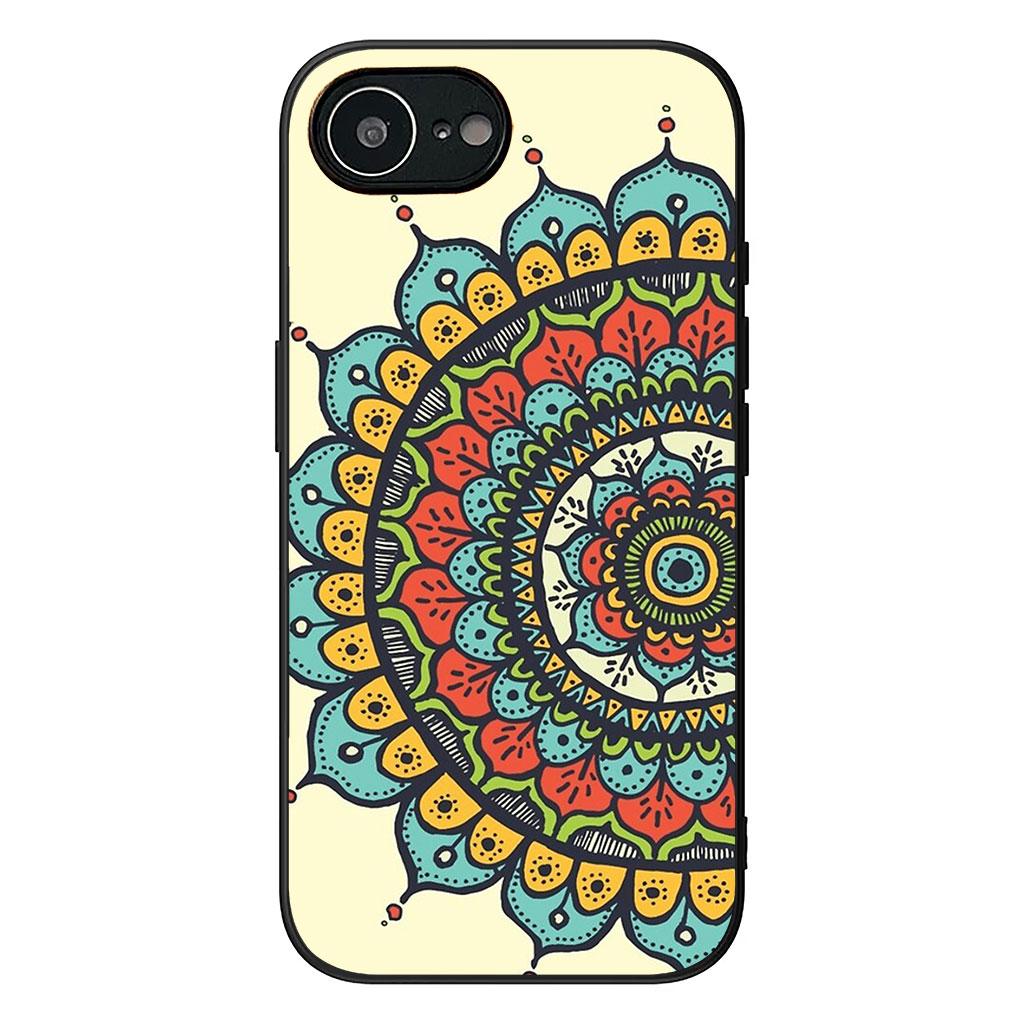 Floral Paisley Mandala Flower Texture Phone Cover Case for Apple iPhone 16 15 14 Plus 13 12 Mini 17 Pro Max + ProMax 16E Air 16+