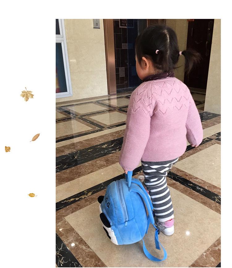 Korean Style Plush Mini Cartoon Backpack for Kids (1-6 Years)