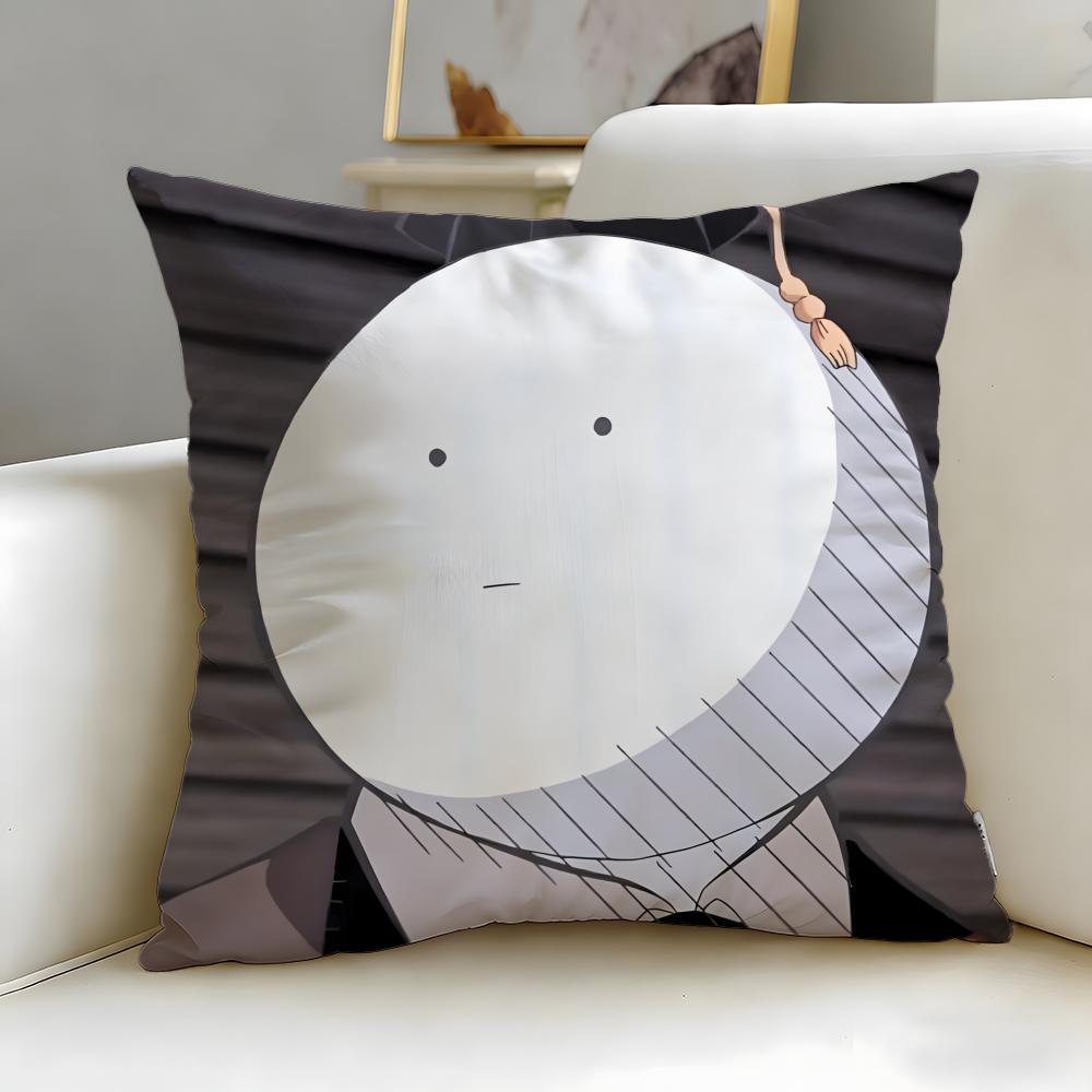 anime Assassination Classroom Cushion Cover Soft  EasyWash Pillow Case  Versatile for Couch Bed Travel and Office 30X30cm