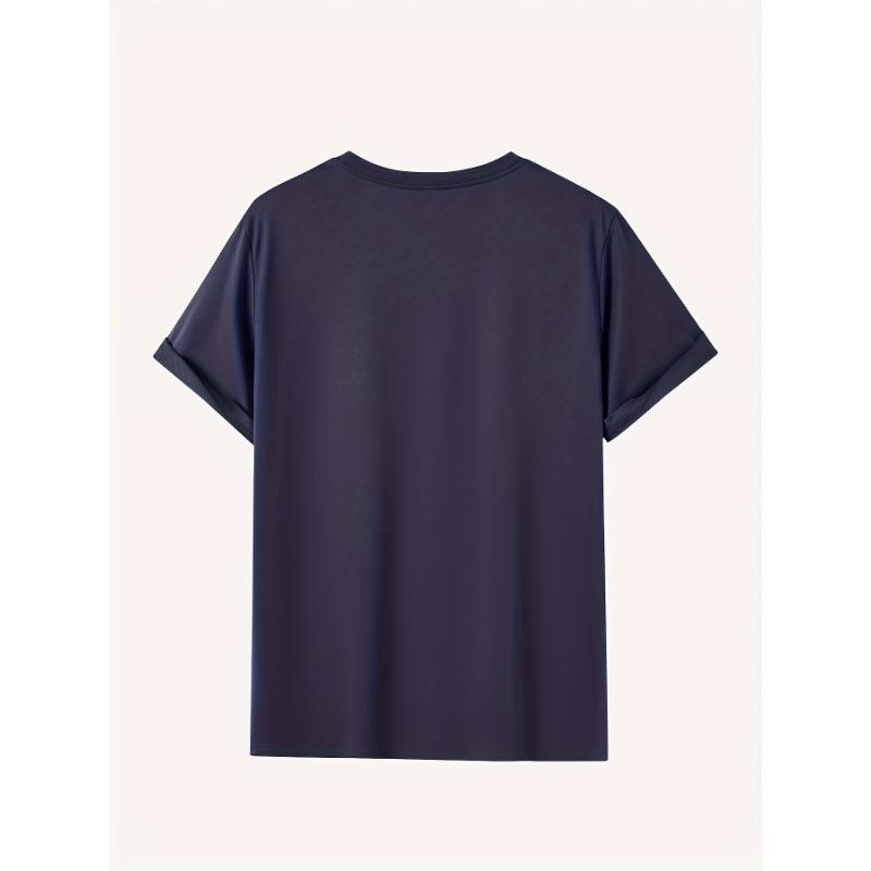 European Size Short-Sleeved T-Shirt with Summer Patterns for Men