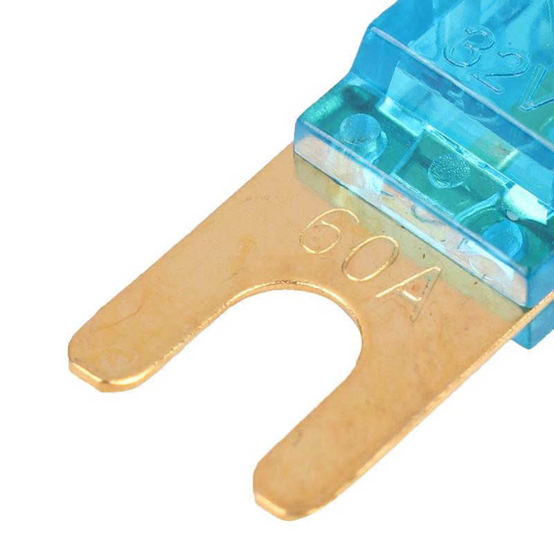 2 Stücke Vergoldete Bolzen Autosicherungen Mini Auto Audio Sicherung 20A 30A 40A 50A 60A 70A 80A 100A 120A 125A 150A 175A 200A 32V Auto Sicherung