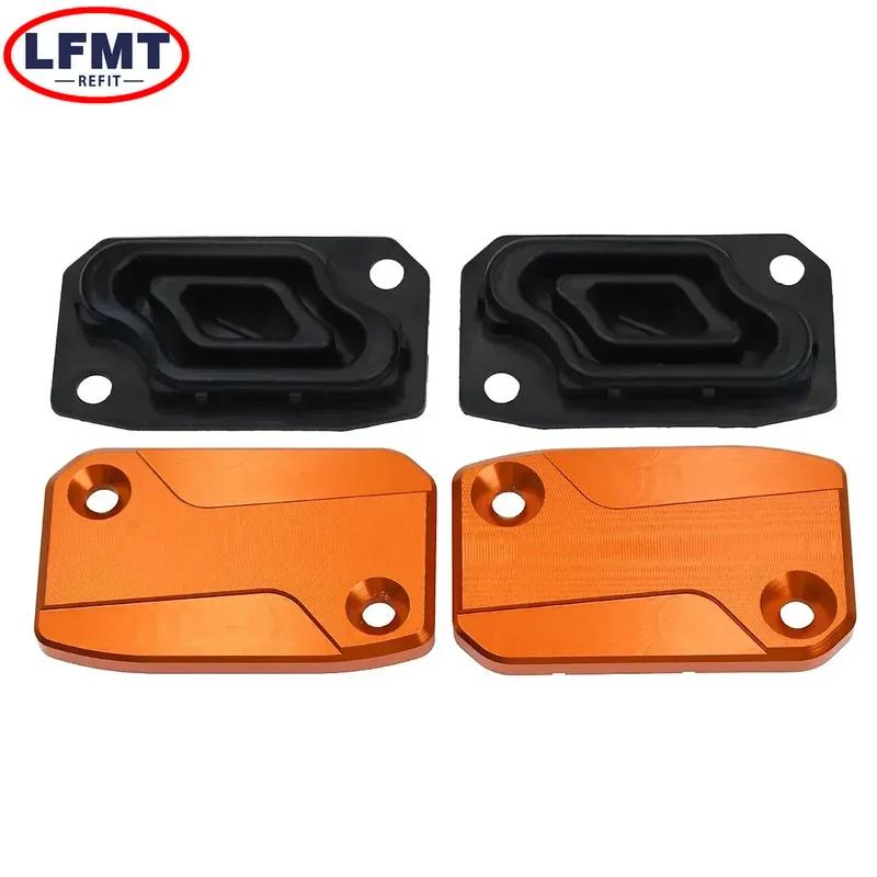 CNC Front Brake & Clutch Fluid Reservoir Cover Cap For KTM 125 150 200 250 300 350 450 500 EXC EXCF SX SXF XCF XCW TPI Six Days