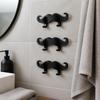 3pcs 3D Printed Beard Shape Hook Multifunctional Wall Hanger Holder Wall Storage Hook  Bedroom
