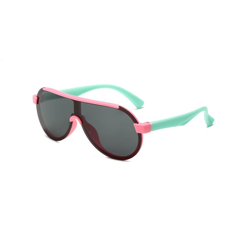 Kids UV Protection Sunglasses Boys Girls Fashion Trend Outdoor Sports Sun Glasses Black Lens Goggles Eyewear