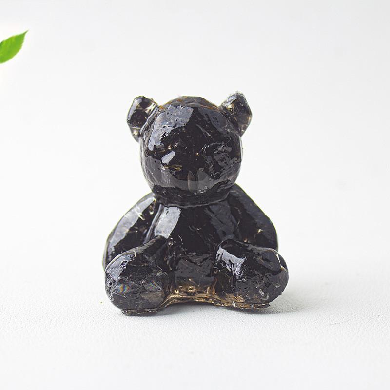 Crystal Resin Art Miniature Bear Desk Decor For Office And Home Gift Ideas