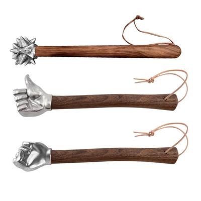 Heavy Duty Stainless Steel Fist Hammer Ergonomic Wooden Grip For Striking Camping Automotive Household Application