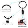 10 Stück Gardinenhaken Aufhängeclips Metallclip Rostfreie Gardinenstangen Halter Aufhänger Geteilte Gardinenringe Schnallen Ösen Tüllen