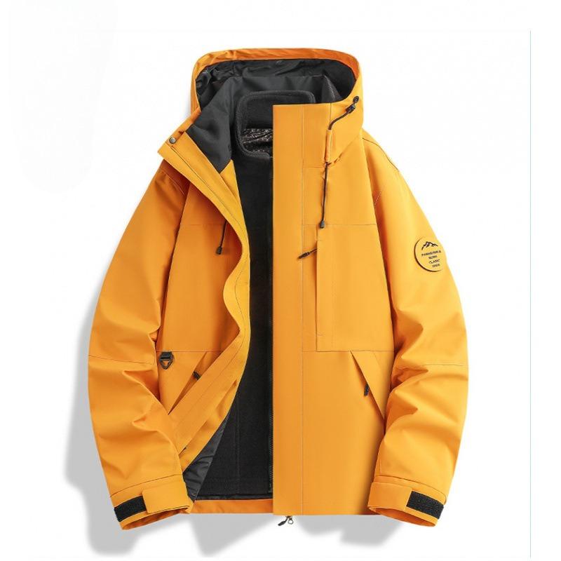 New Jacket Three-in-one Men's and Women's Jackets Windproof and Waterproof Fleece Liner Two-piece Mountaineering Suit