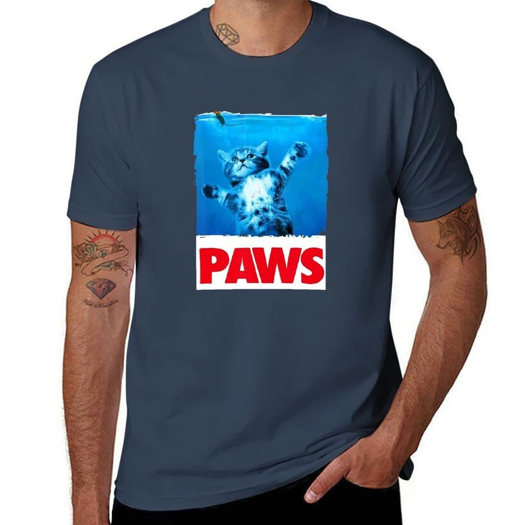 Paws Cat And Mouse Top Cute Funny Cat Lover Tshirt Soft Lightweight Cotton Tshirt