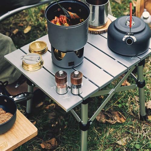 COLEMAN Mesa Compacta de Alumínio, Leve, Montagem Fácil, Modelo 2000038844, Mesa Baixa Dobrável, Liga de Alumínio, Bolsa de Armazenamento Incluída, 10.2 kg (10 k