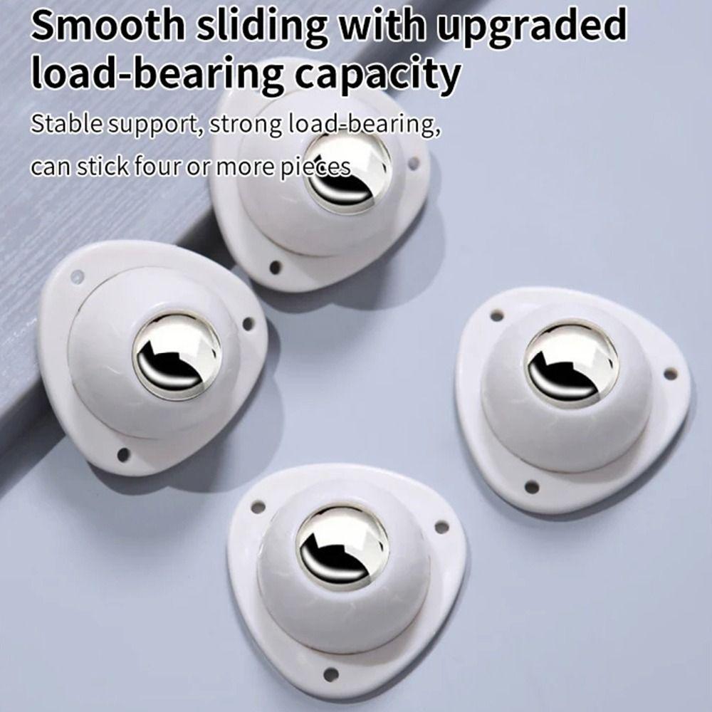 4Pcs/set 360 Swivel Furniture Casters Mini Mute Rolling Pulley New Caster Wheel  For Furniture