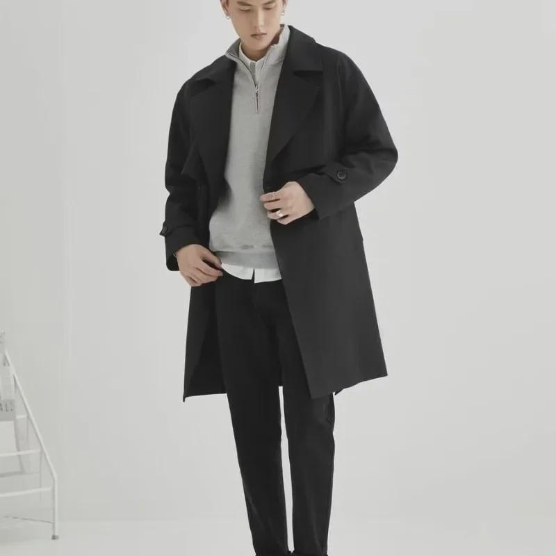 Pull Homme Japonais Rétro Gaufre Laine Demi-Zip 2023, Mode Printemps/Automne.