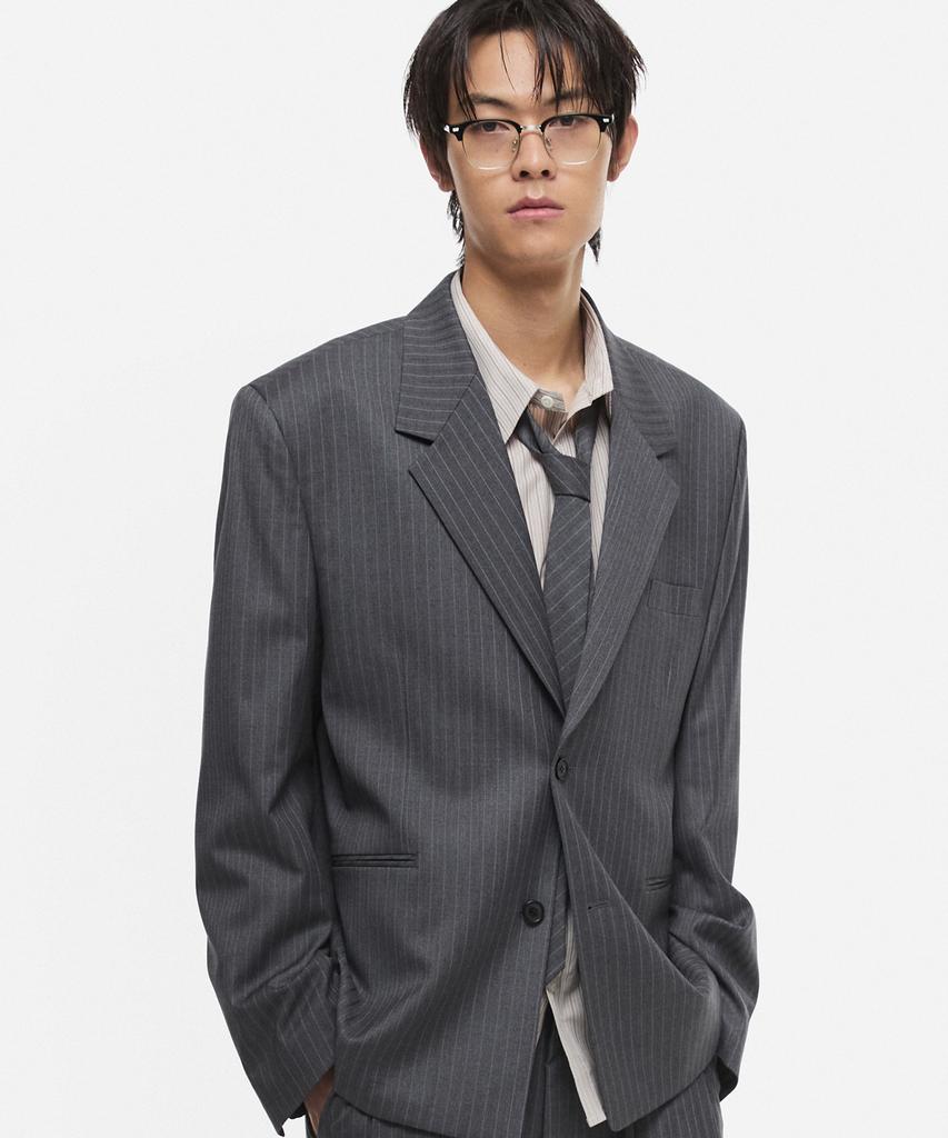 Dnsr Multi-Stripe Single Blazer Grey