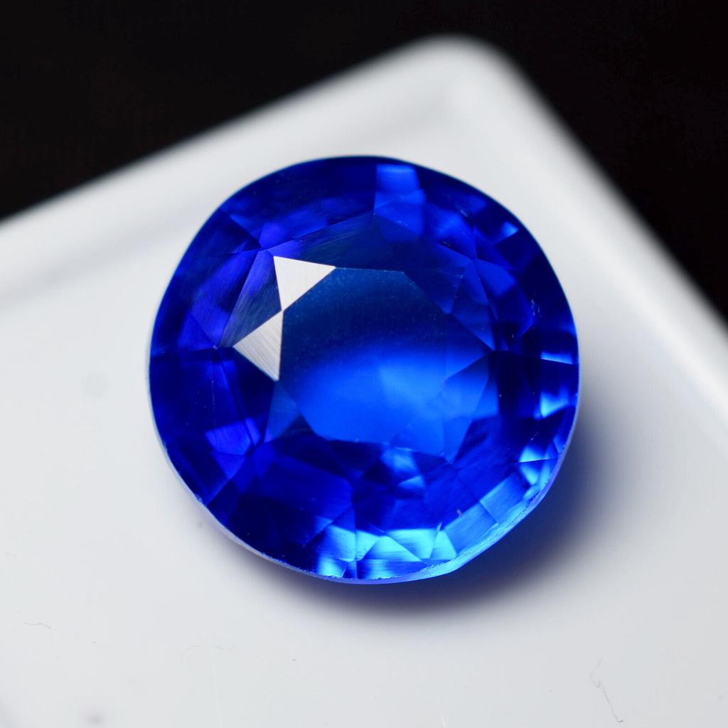 Natural Blue Tanzanite Loose Gemstone 9.30 ct Round Cut for Jewelry Making and Gem Collections