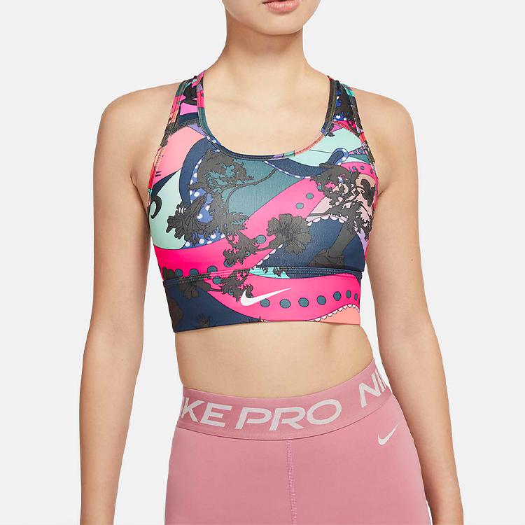 Nike Swoosh Icon Clash Medium Support Sports Bra Women Underwear Ultra-Blue CU7373-433