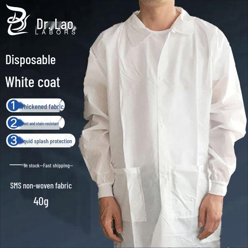 Disposable Non-Woven Lab Coat L