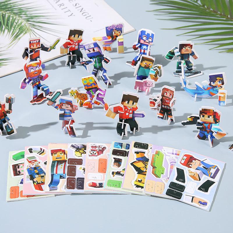 3D Cartoon Character Puzzle for Kids - Educational Handmade Assembly Toy