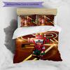 CRF 7 3pcs Bedding Set Duvet Cover Closure Includes 1 Duvet Cover & 2 Pillowcases for All Seasons Bedroom Home Dorm Decor
