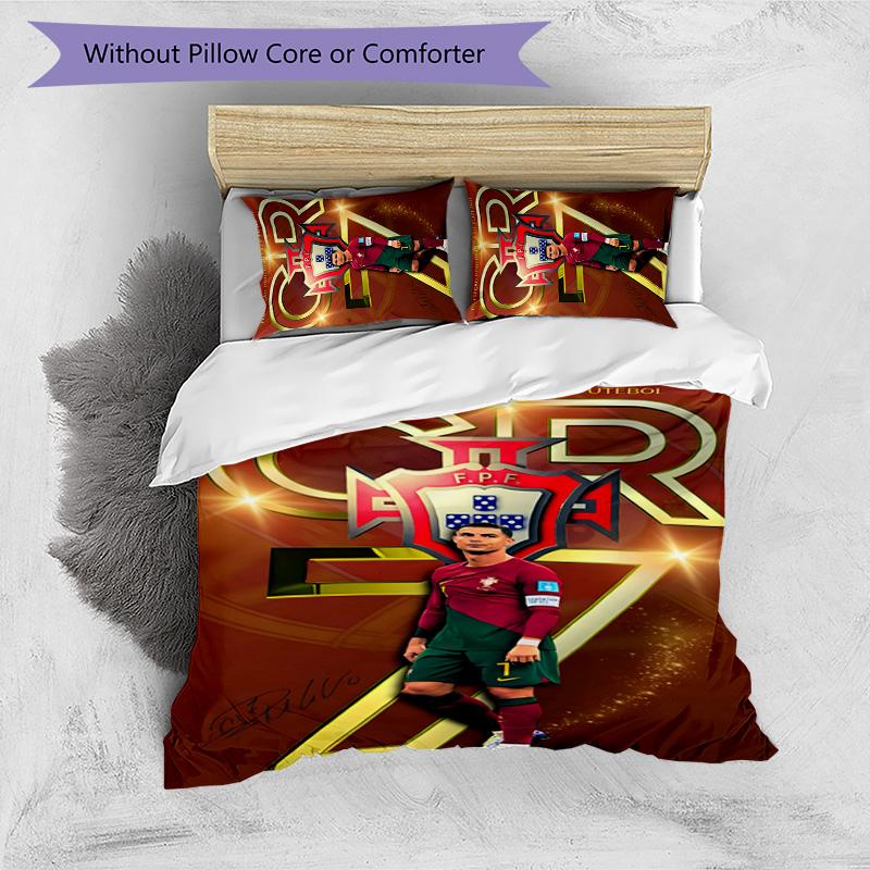 CRF 7 3pcs Bedding Set Duvet Cover Closure Includes 1 Duvet Cover & 2 Pillowcases for All Seasons Bedroom Home Dorm Decor