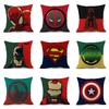 Elegante Superhelden Spiderman Ironman Superman Kissenbezug Mit Unsichtbarem Reißverschluss