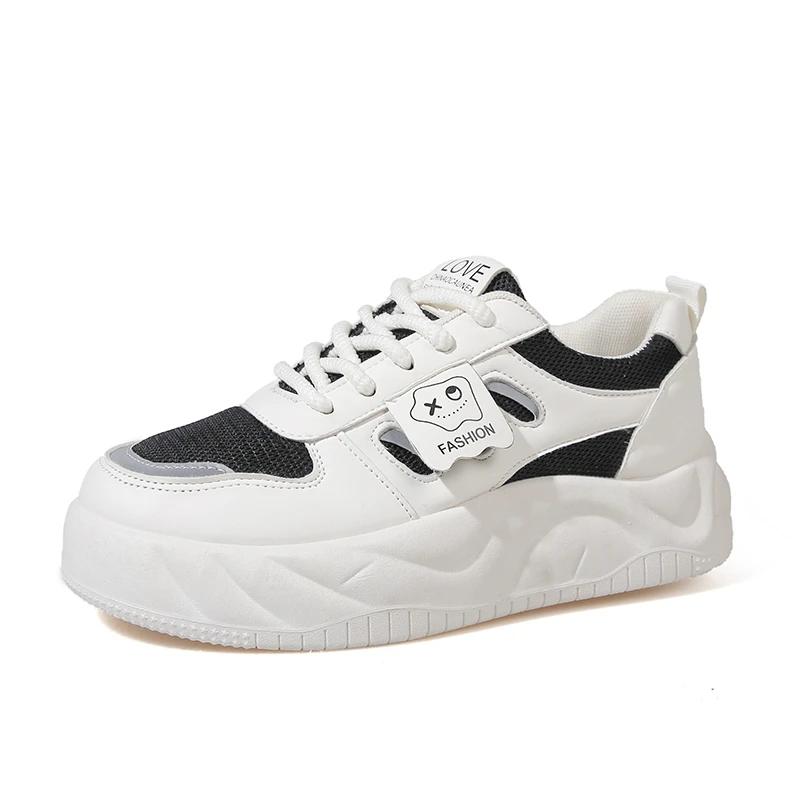 

Spring Autumn New Arrival Round Toe Comfortable Casual Solid Color Elegant Women s Shoes Shallow Mouth Breathable Sports Shoes 35