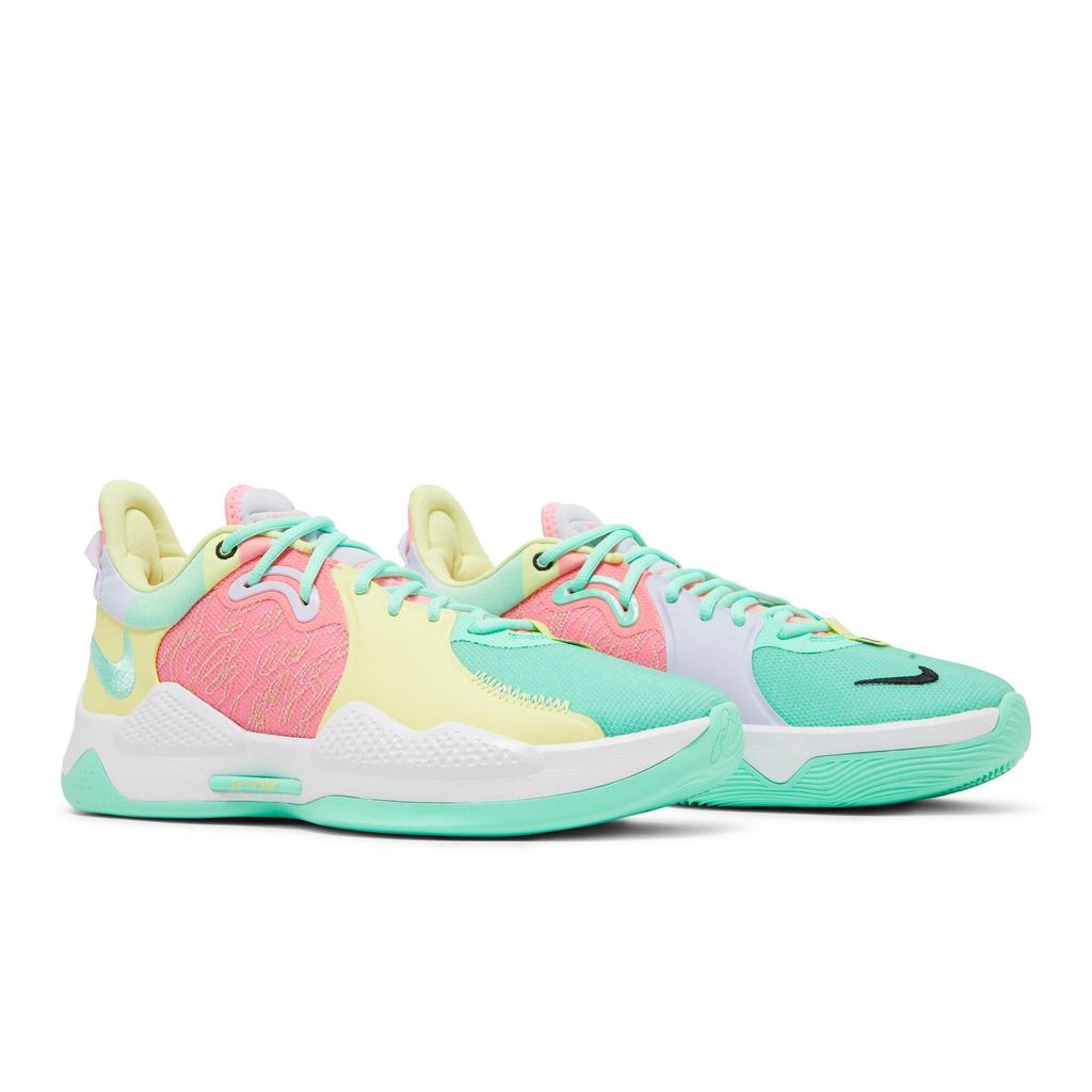 Nike PG 5 EP 'Daughters' (Unisex) Green Glow / White / Sunset Pulse / Black Basketball Shoes CW3146 301