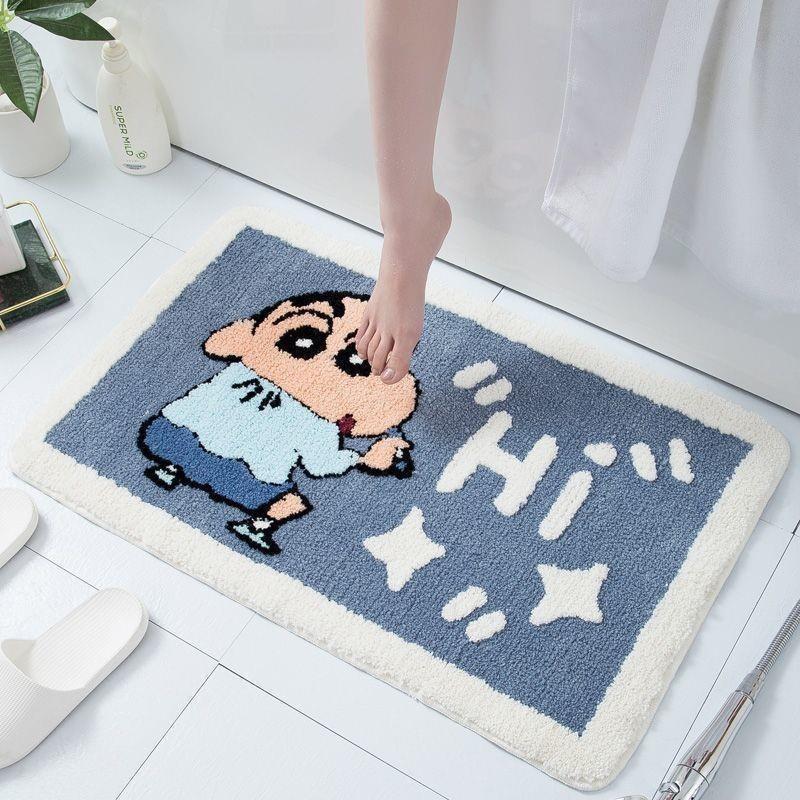 Imitation Cashmere Carpet Household Special Shaped Bedroom Decorative Floor Mat Bathroom Absorbent Foot Mat
