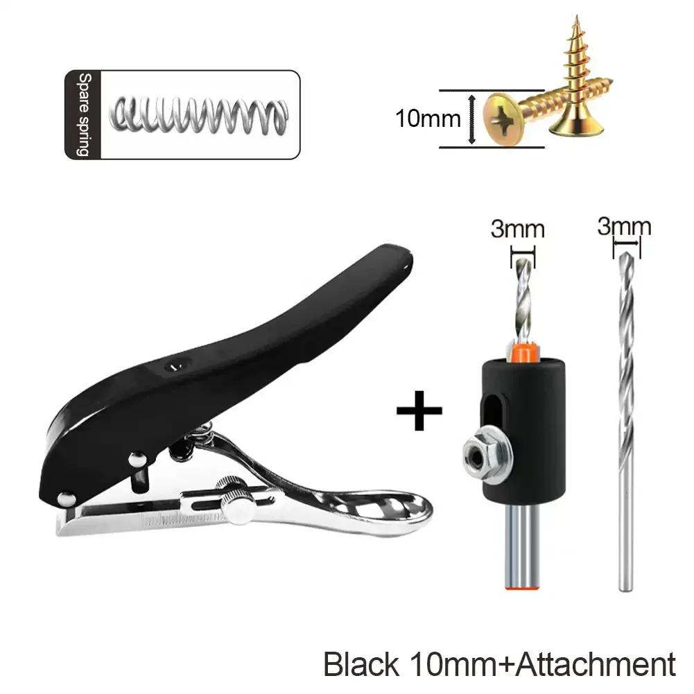 Edge Banding Punching Pliers 6MM 8MM 10MM Masking Pliers New Countersink Drill Bit Screw Adjustment Hole Hat Woodworking Tool