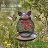 Bird Feeder Metal Cat Squirrel Proof Feeding Station Hangable Bird Feeder for Finch Garden Backyard Balcony Porch Patio Yard