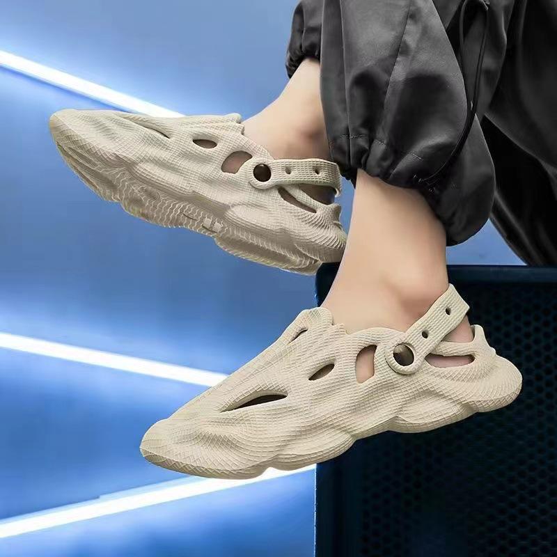 Sandalias de Moda Antideslizantes para Hombre 2024, Estilo Coreano, Suela Gruesa, Suaves, para Conducir al Aire Libre