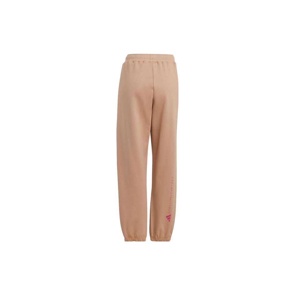 Adidas X Stella McCartney Co-Branded Letter Print Elastic Waist Joggers Unisex Bottoms Magic-Light-Brown IA7721