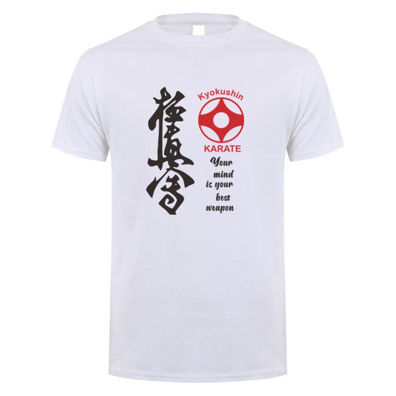 Kyokushin Karate Masutatsu Oyama Giappone Maglietta Unisex Cotone Manica Corta Kyokushinkai Kyokushin Maglietta Top