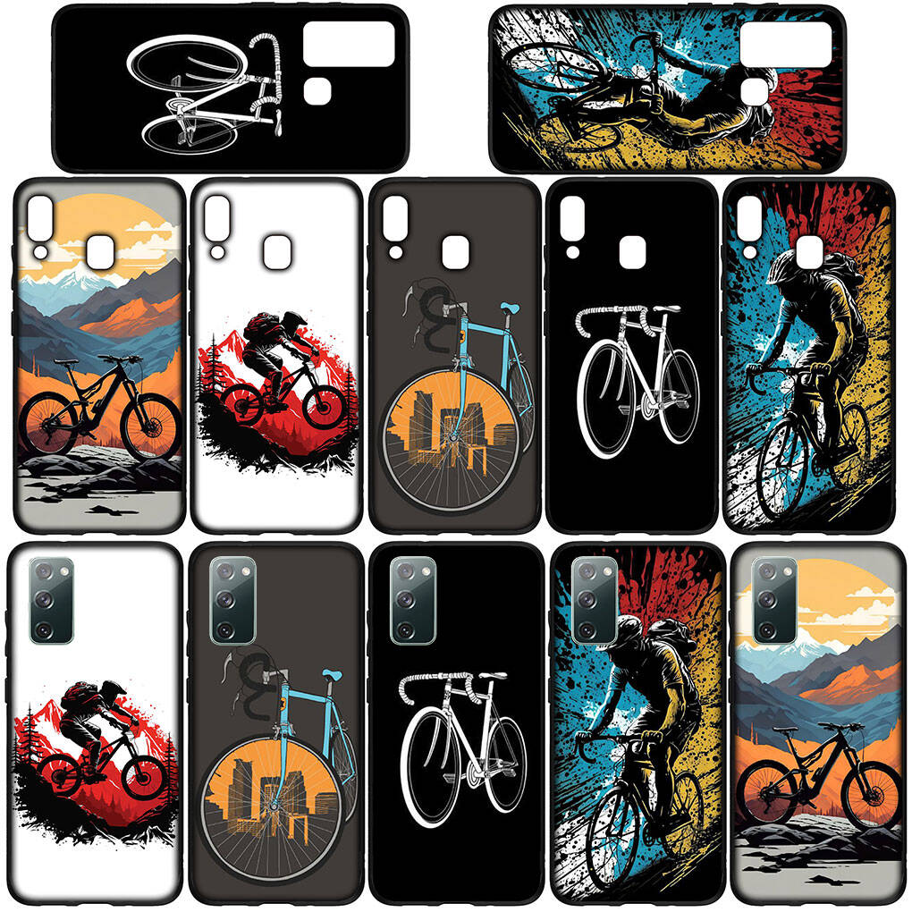 For Motorola Moto Edge 70 60 50 G54 G86 Samsung Galaxy S25 iPhone 17 16 15 Redmi Note 14 13 Pro Max Phone Case Poster Mountain Bike Cycling Art Cover