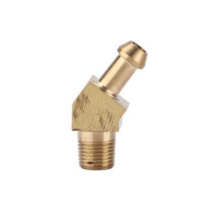 Raccordo a gomito a 45 gradi per tubo di sovralimentazione turbocompressore 18 pollici Filettatura 27 NPT Ottone Sostituzione per Garrett T
