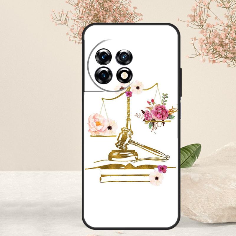 Lawyer Judge Pattern Art Case For OnePlus Nord CE 4 3 2 Lite 2T N10 N20 N30 OnePlus 12 11 9 10 Pro 8T 10T 12R Cover