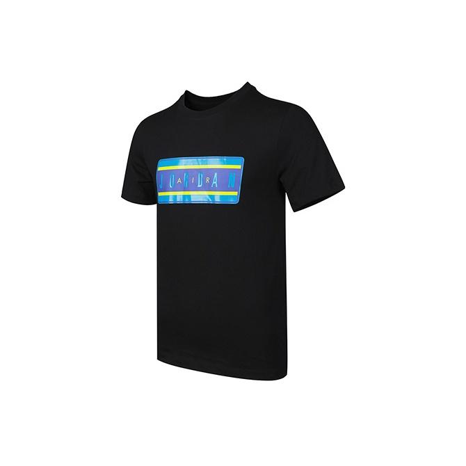 Jordan Sticker SS Crew Sport Casual Short Sleeve T-shirt Men Tops Black CJ6247-010