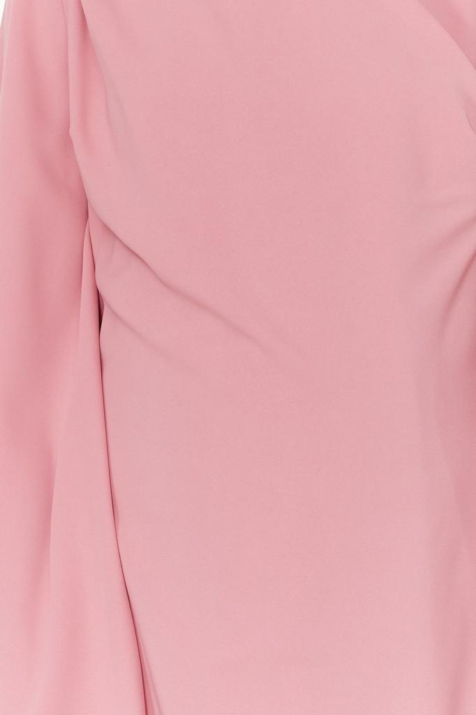 Women's Fashion Navy Blue Shawl Detailed Evening Dress Unlined Dress