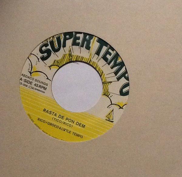 

7inch Record RICO RODRIGUEZ GROKO LITTLE TEM Rasta De Pon Dem KS008 Kedaco Sounds 2005 Japan Reggae Ska Dub Used
