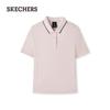 Skechers Damen Strick-Poloshirt mit kurzen Ärmeln L226W004