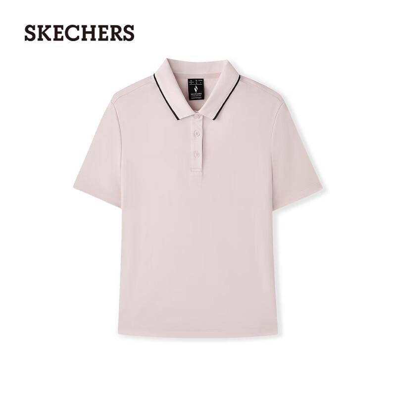 Skechers Damen Strick-Poloshirt mit kurzen Ärmeln L226W004