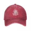 Fashion The Capsules Skull Baseball Cap for Unisex WomenDistressed Denim Washed Sun Cap Cool Outdoor Activities Hats Cap