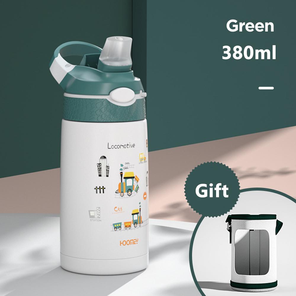 380ML Dinosaur Kids Thermos Bottle 316 Stainless Steel Children Water Bottle For Boys Girls Vacuum Flasks Tumbler Thermos Mugs