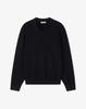 WORK ON BODY OFF Verno Semi-Overfit Collared Knit [Black]