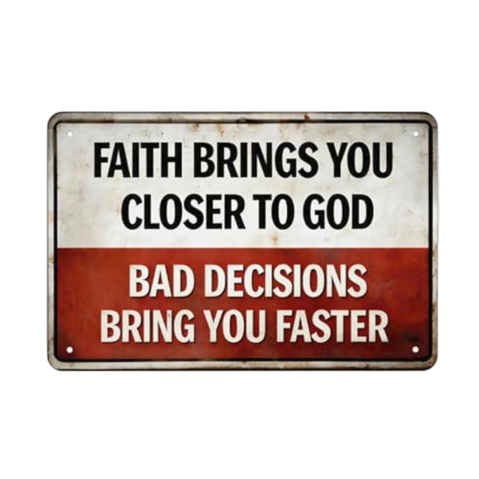 

Metal Garden Sign Talk To God Or Meet Him Sooner Vintage Style Wall Decor Outdoor Yard Decoration 20x30cm Durable Weather Resistant One Size