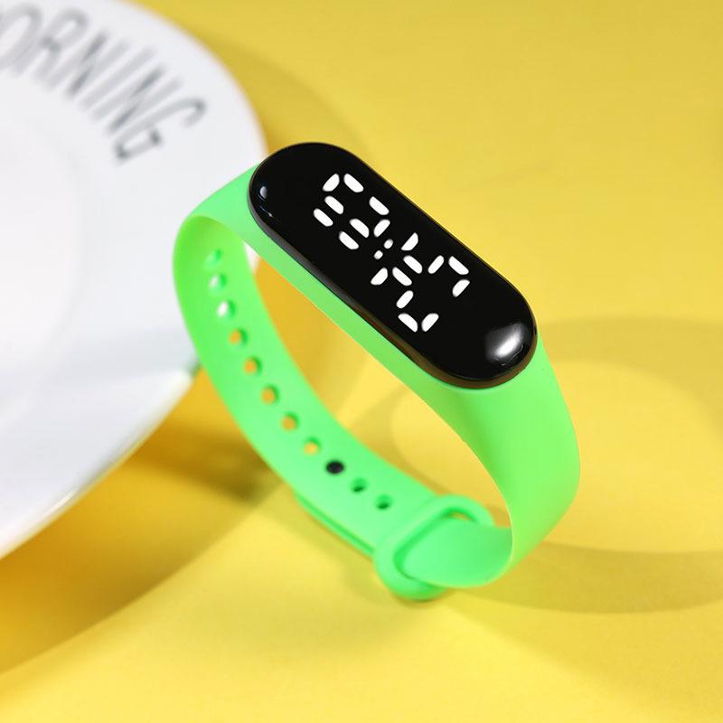 Waterproof White Light LED Sports Watch for Primary & Middle School Students